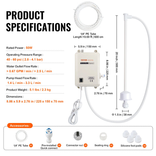 SucceBuy Water Dispenser Pump System With Reverse Osmosis Filtration Enhancement