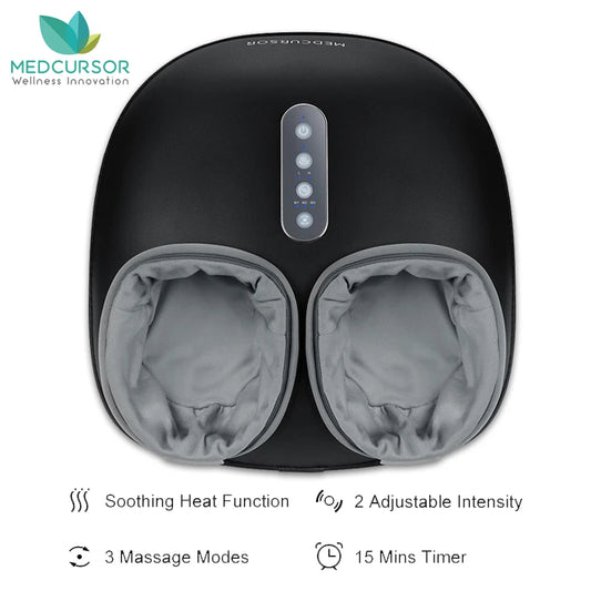 Medcursor Foot Massager With Heating Shiatsu Deep Kneading Roller