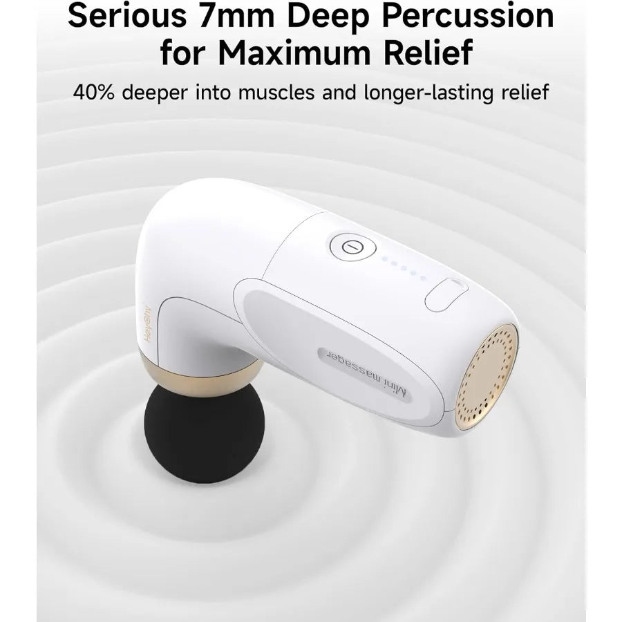 Compact Mini Massage Gun Percussion Deep Tissue Massager For Travel Sports Home Use Portable Handheld