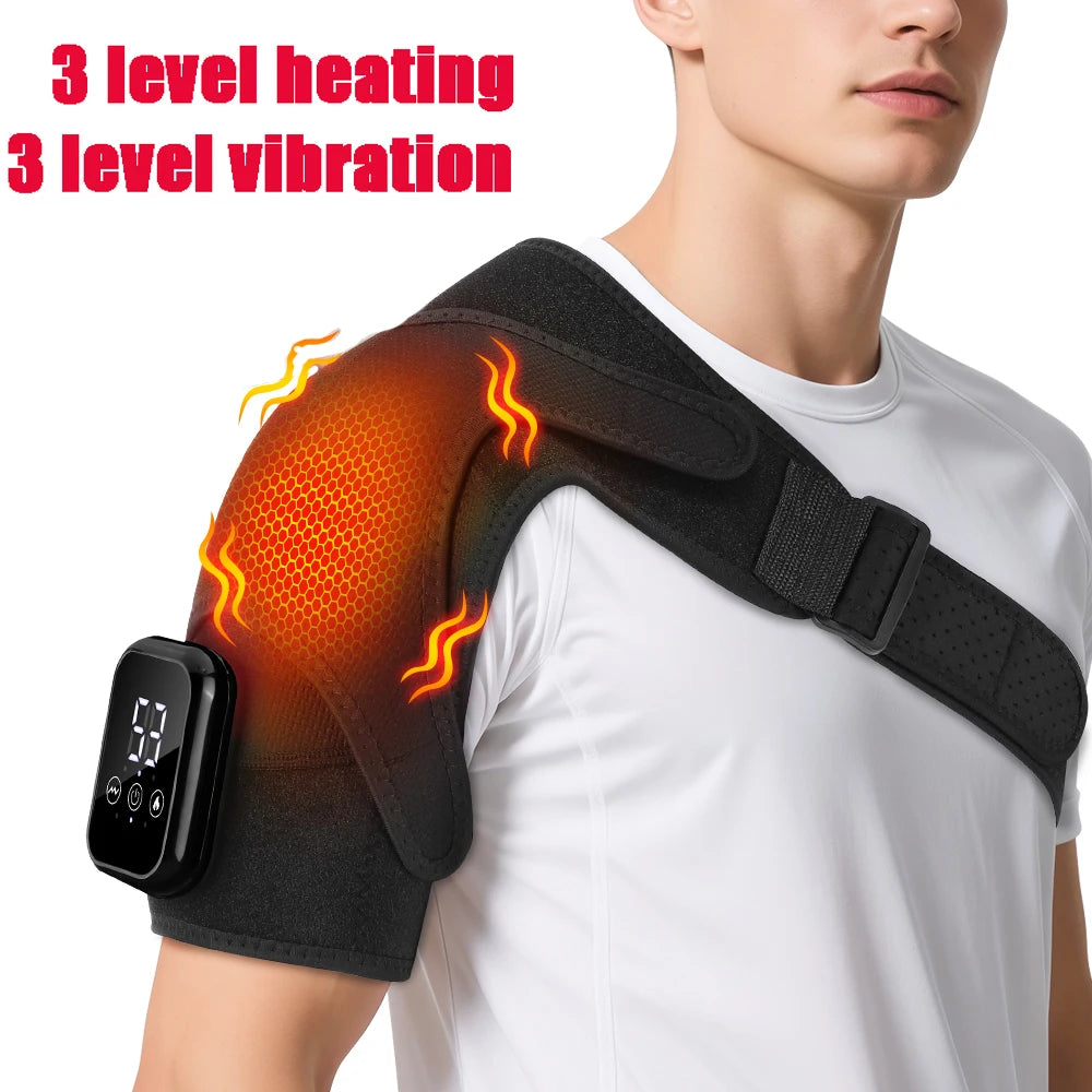 PASTSKY Electric Heating Shoulder Massage Brace For Arm Muscle Relaxation