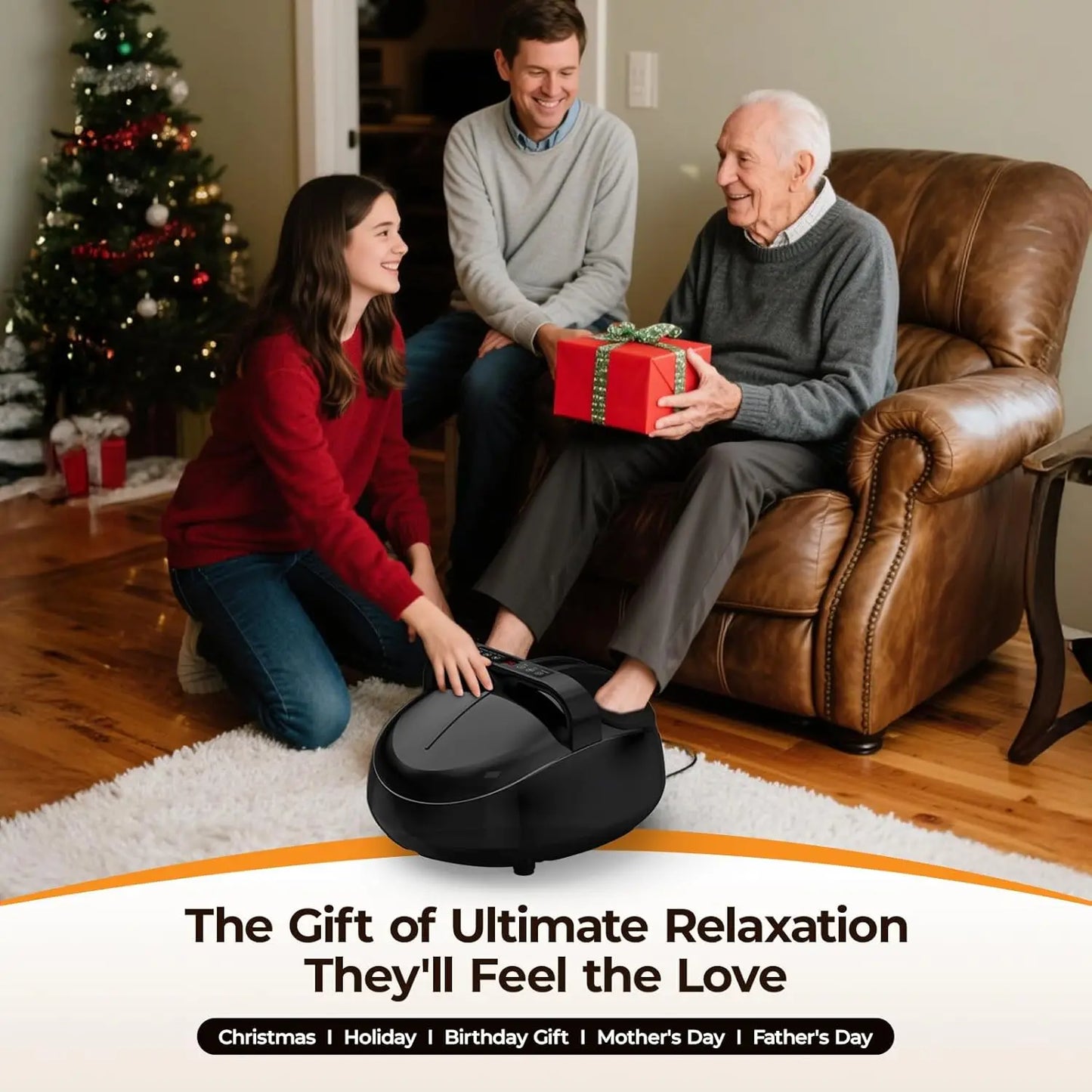 HTM Shiatsu Foot Massager With Air Pressure 9 Levels