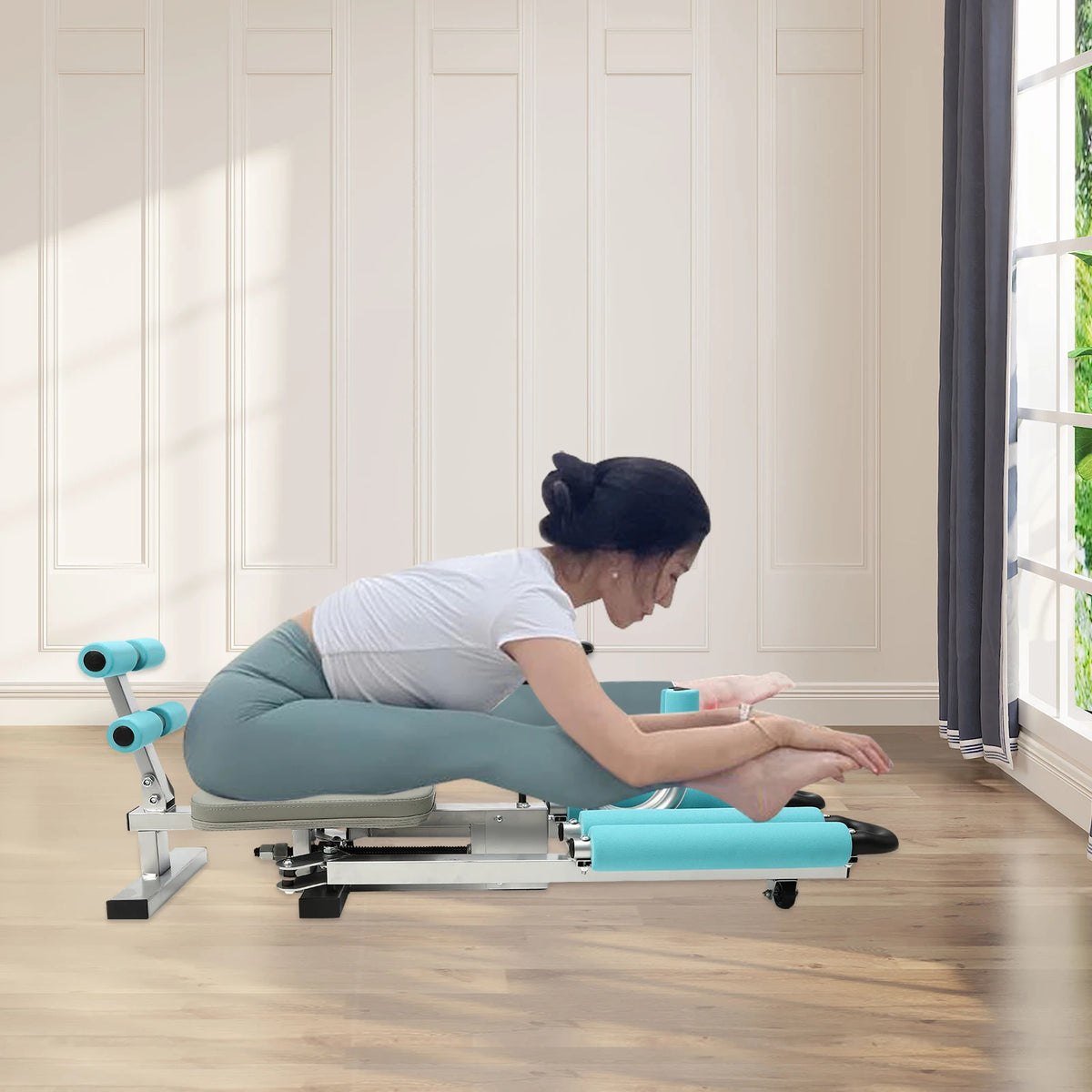 Heavy Duty Adjustable Leg Strectcher For Flexibility Stretch