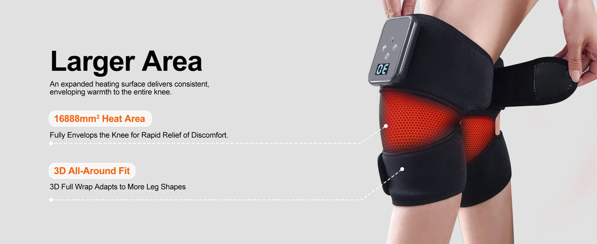 Leercon 3 in 1 Heated Knee Elbow Shoulder Massager