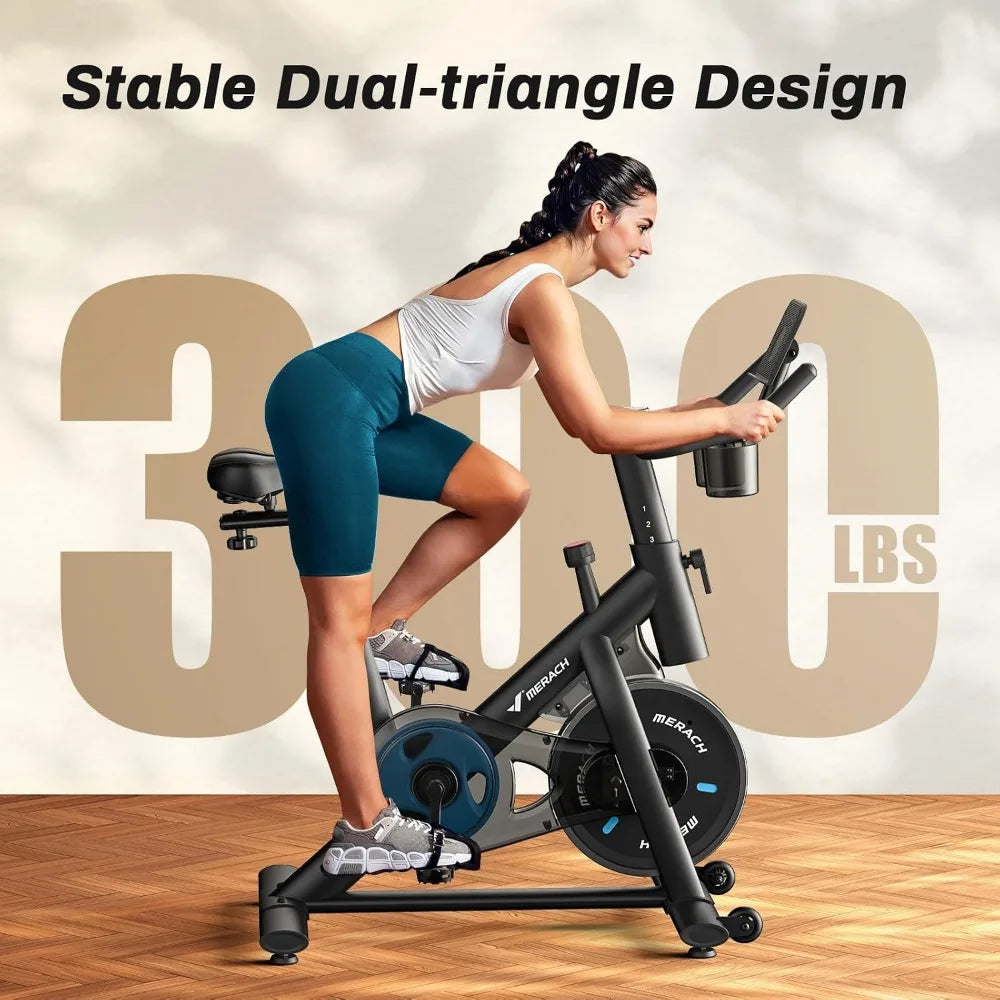 Magnetic Friction Exercise Bike With Brake Pad App Tablet Mount