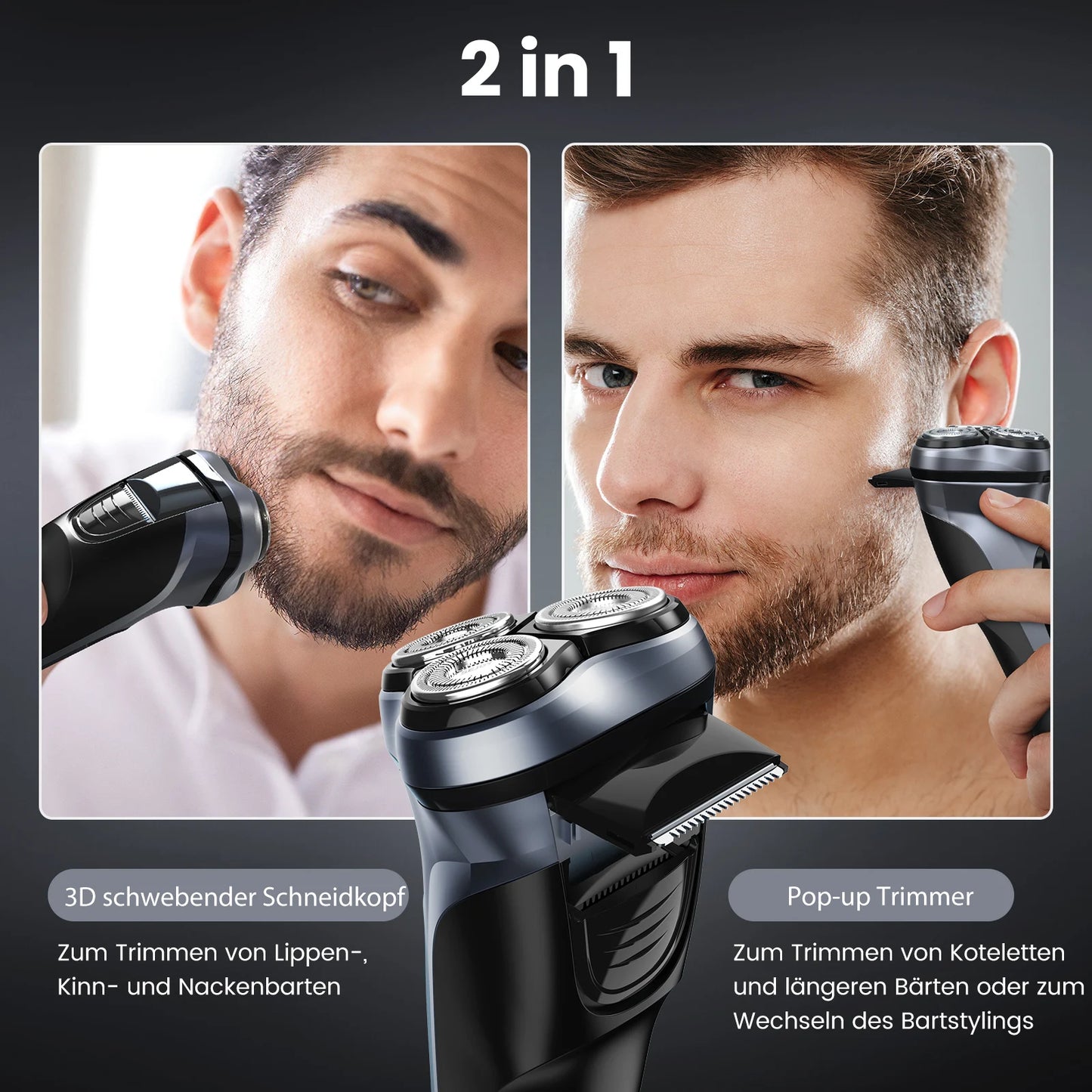 Sejoy 3D Floating Rechargeable Electric Shaver for Men