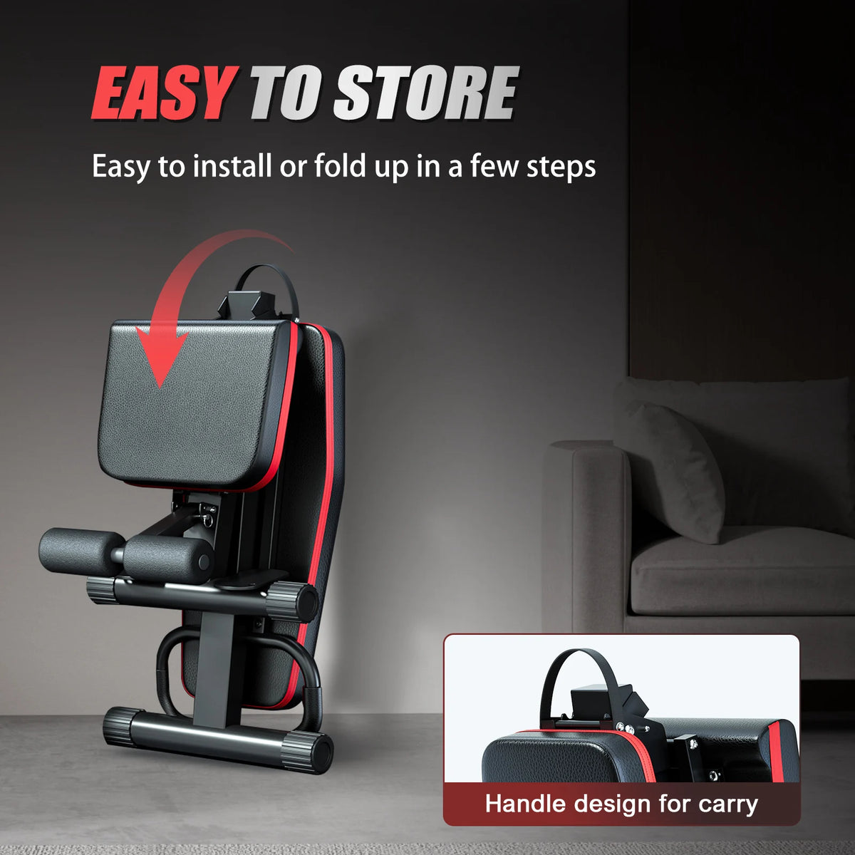 Foldable Adjustable Weight Bench For Home Gym Strength Training