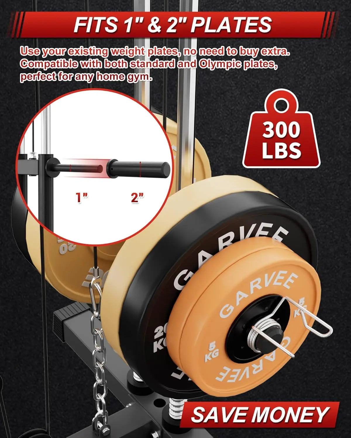 HiMISS All-In-One Home Gym Full Body Chest Press Lat Pulldown