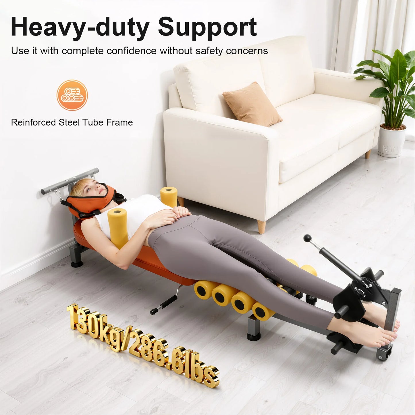 Adjustable Back Stretch Bench For Spinal Decompression Relief