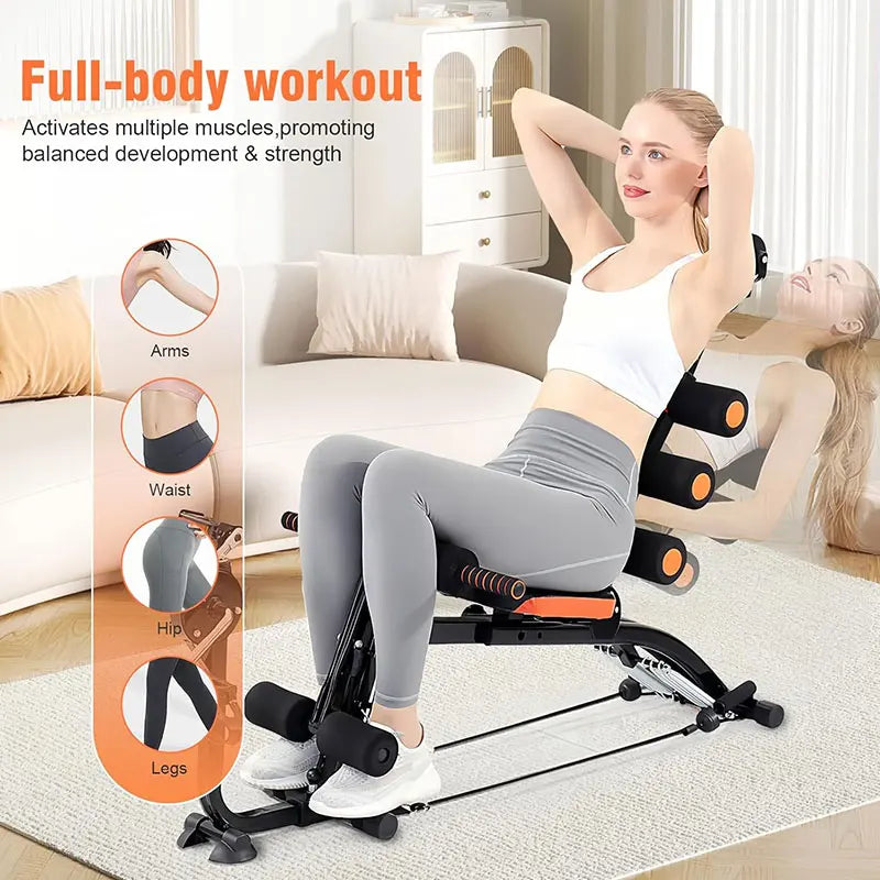 KBQ Foldable Abdominal Exercise Bench Situps Core Trainer