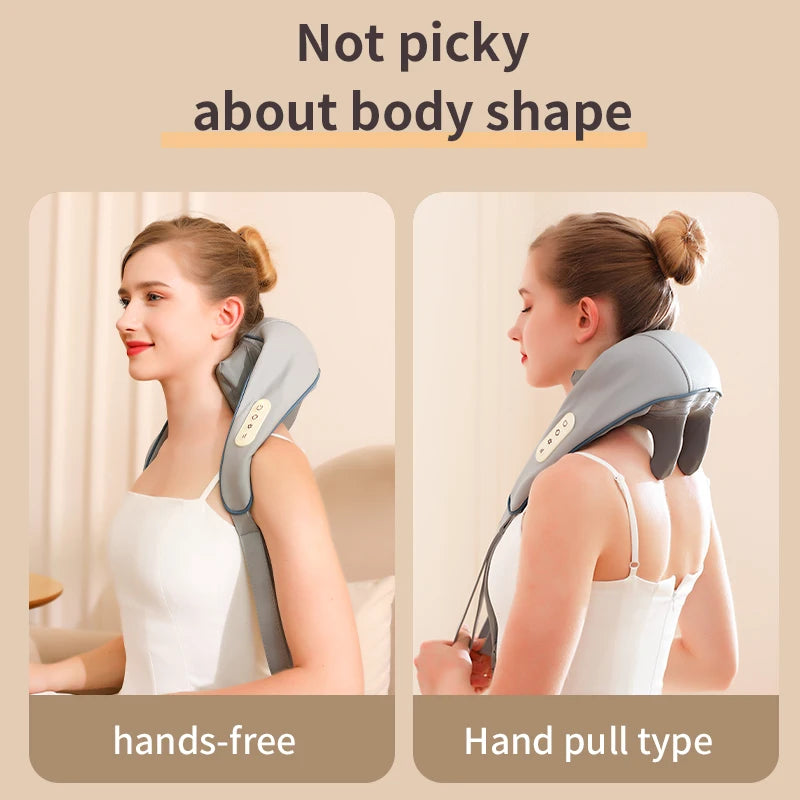 Heated Neck And Shoulder Massager With USB Charging