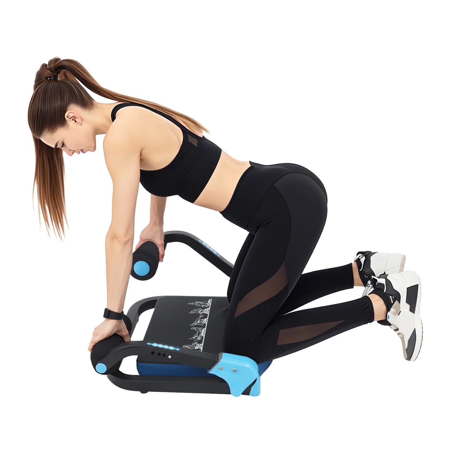 Foldable Abdominal Trainer Mini Sit Up Machine With Adjustable Resistance