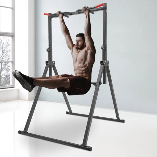 Adjustable Power Tower Pull Up And Dip Station Home Gym