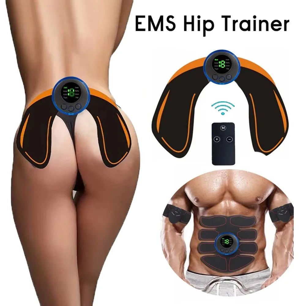 Wireless Electric Muscle Stimulator For Hip And Abdominal Fitness