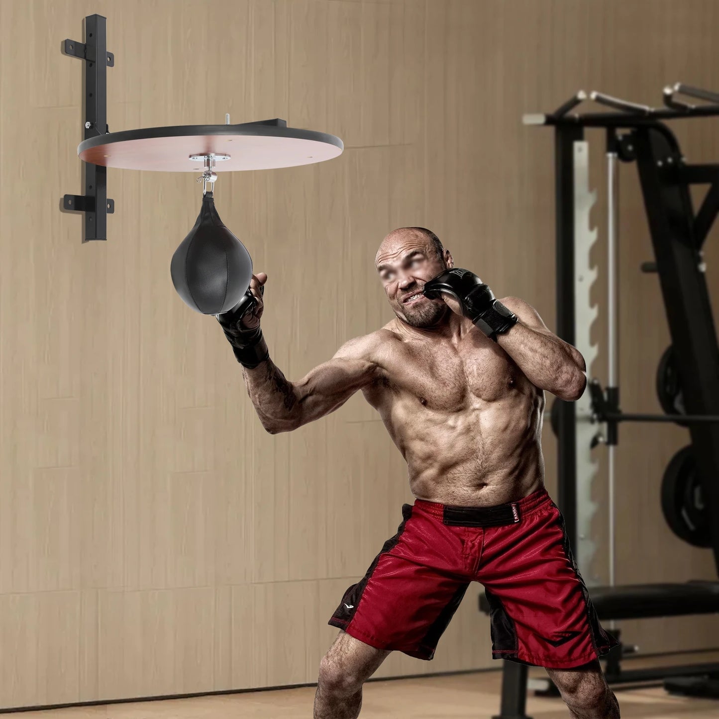 Wall Mounted Heavy Duty Boxing Training Equipment Adjustable Height Platform