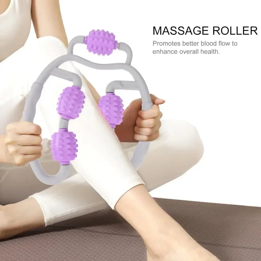 Hign-Concerned Lower-Leg Massage Roller Handheld Muscle Relaxation Tool Travel-Ready