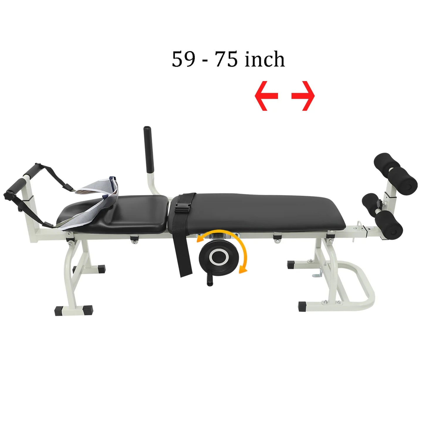 Spine Decompression Bed Back Stretcher With Handwheel Control 330 Pounds