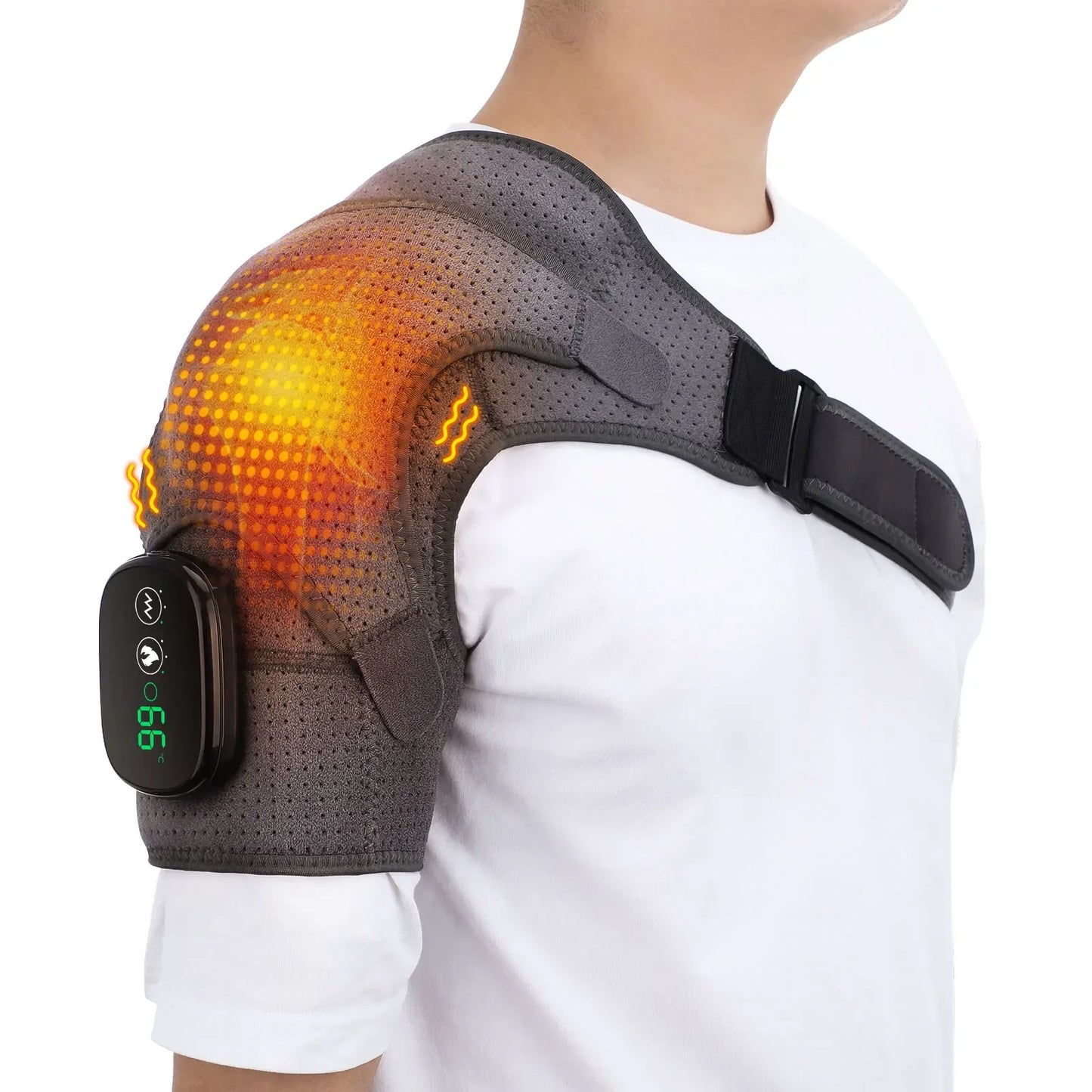 PASTSKY Electric Heating Shoulder Massage Brace For Arm Muscle Relaxation