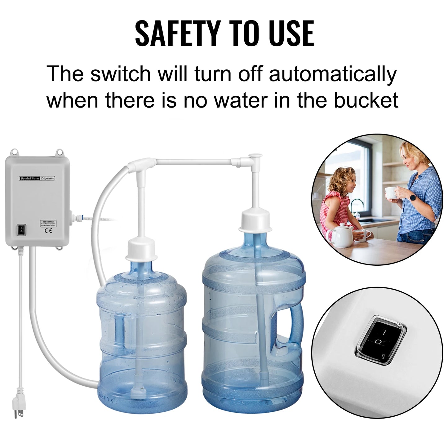 SucceBuy Water Dispenser Pump System With Reverse Osmosis Filtration Enhancement