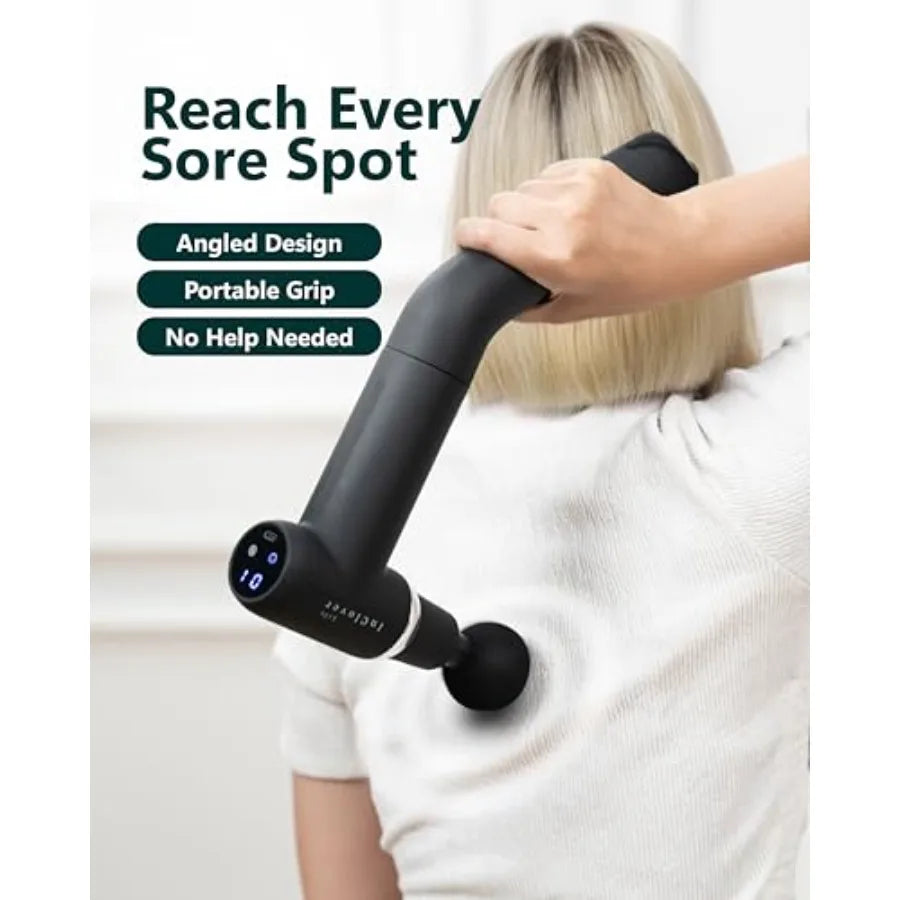 Portable Electric Handheld Massage Gun With DetachableExtensionKit For DeepTissue