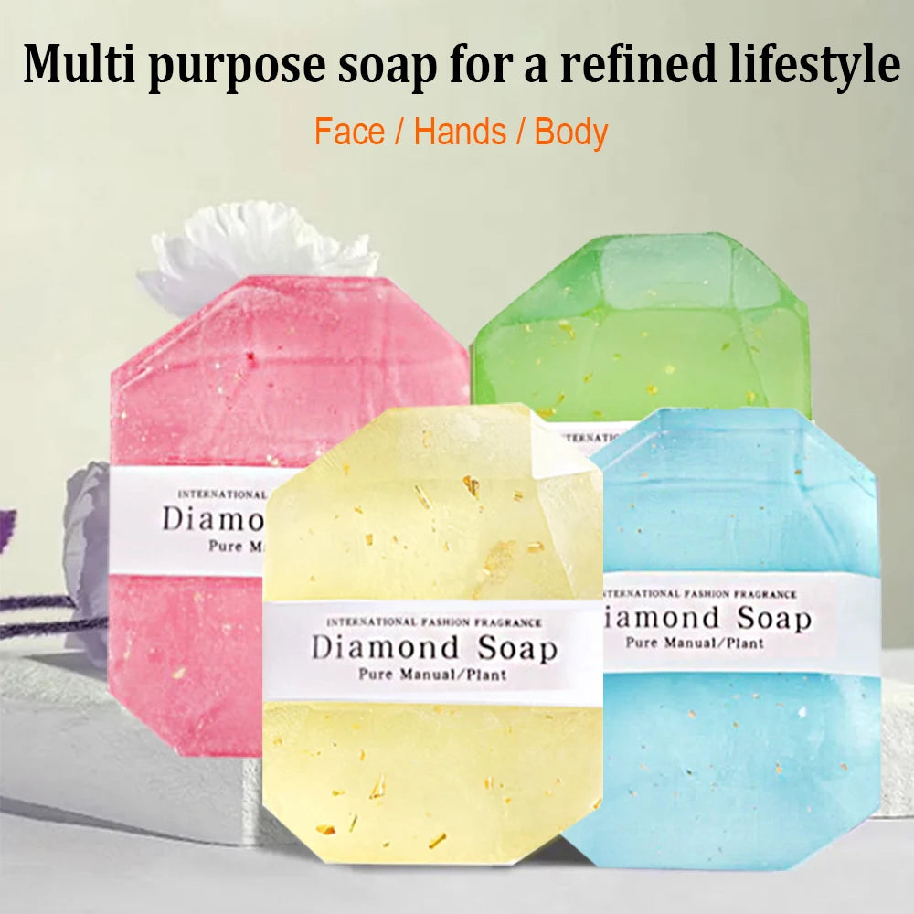 FlowWeek Hyaluronic Acid Diamond Antimicrobial Essential Oil Soap Hydration Moisturization