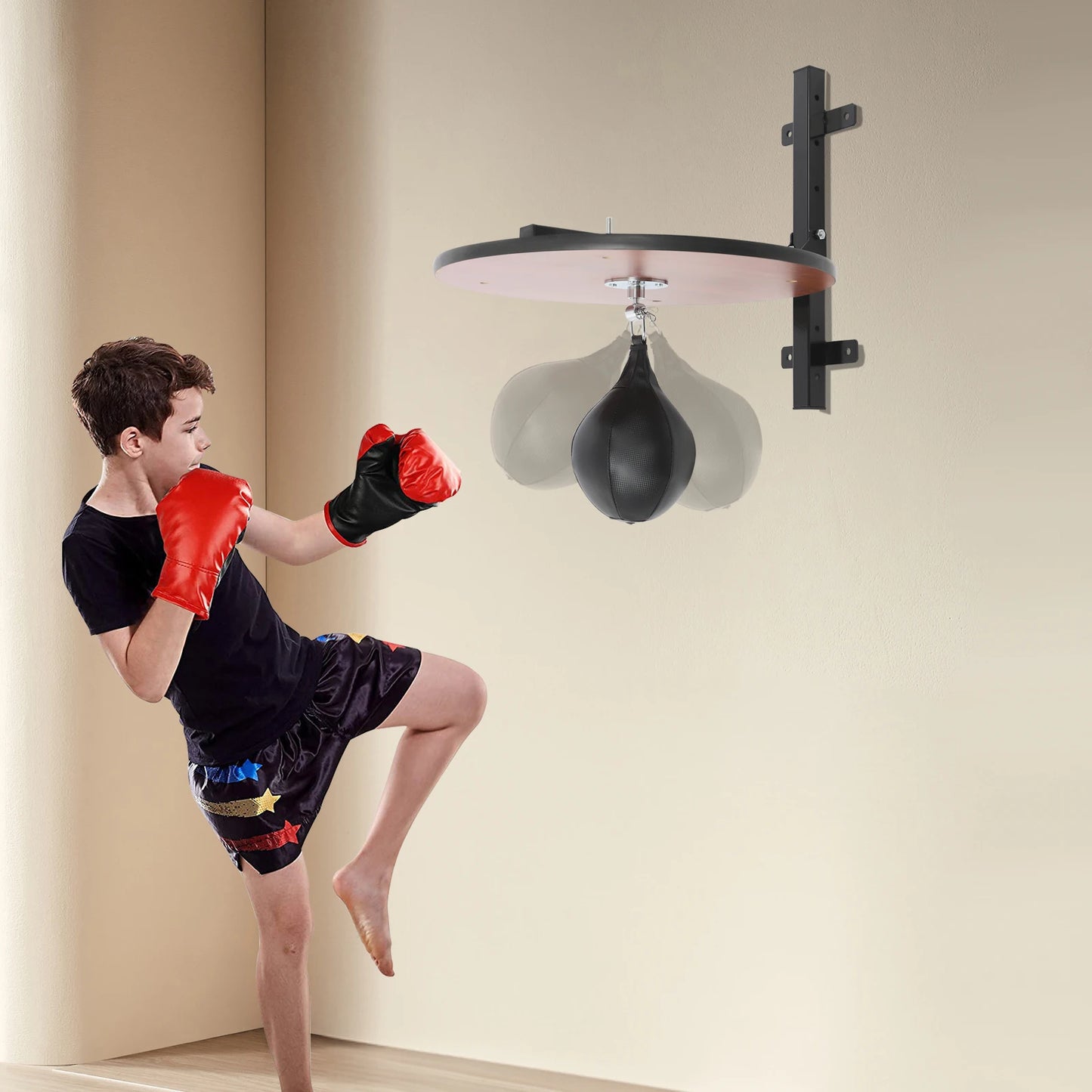 Wall Mounted Heavy Duty Boxing Training Equipment Adjustable Height Platform