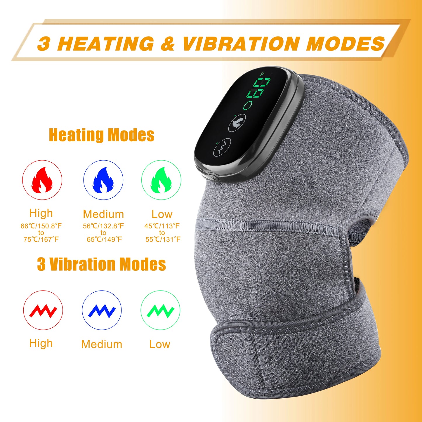 Hailicare Multifunctional 3 In 1 Electric Heating Massage BeltTherapy PhysioTherapy