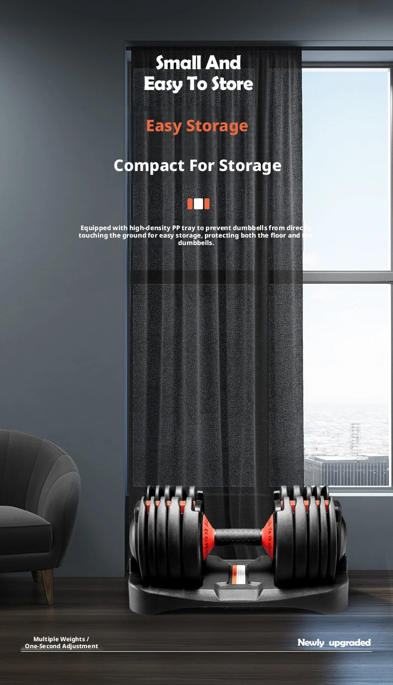 Auto-Locking Adjustable Dumbbell for Full-Body Workouts