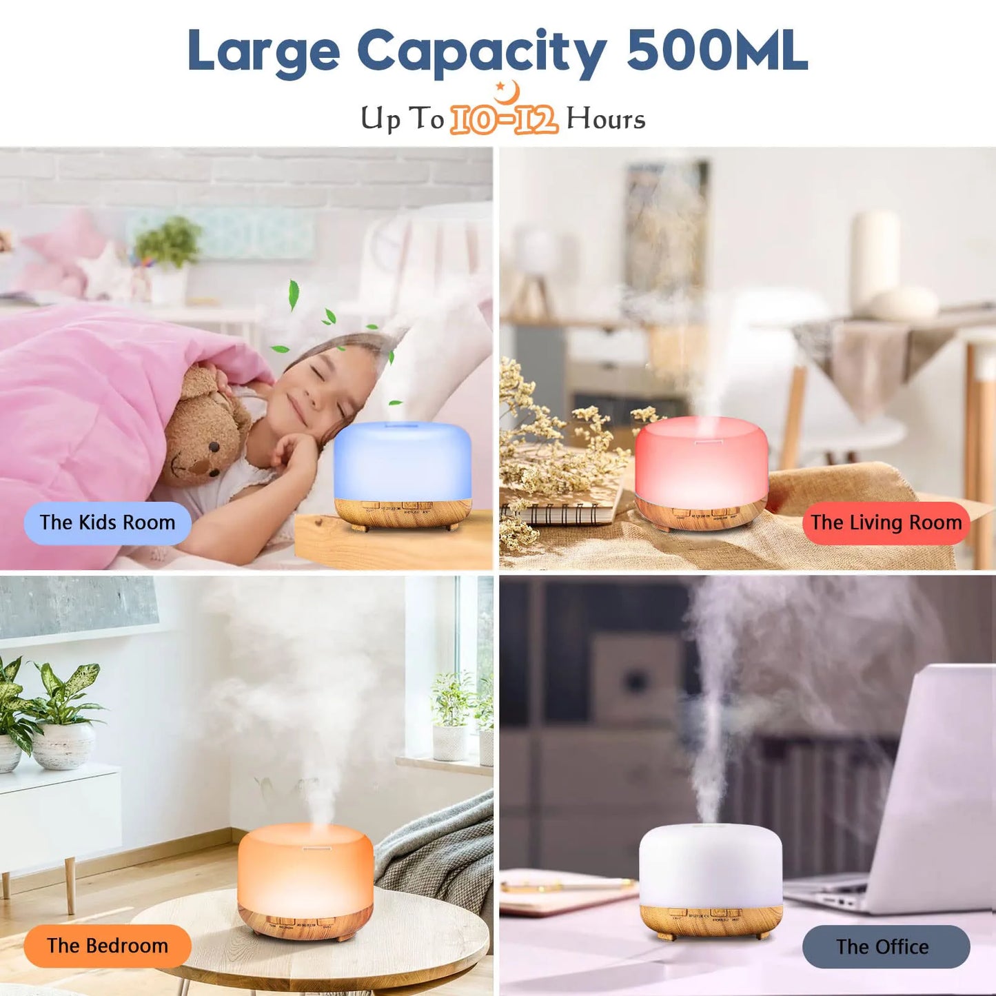 Aroma Diffuser With Remote Control And Six Oils Optional