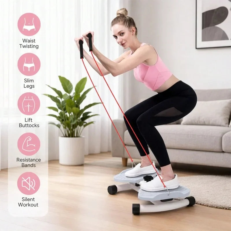 Portable Silent Waist Twisting Board For Home Fitness Core Training