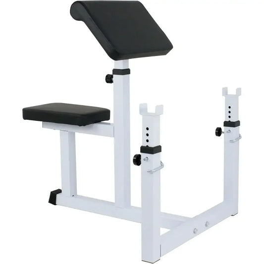 550-Pound Capacity Home Gym With Adjustable Curl Bench Bar Rack