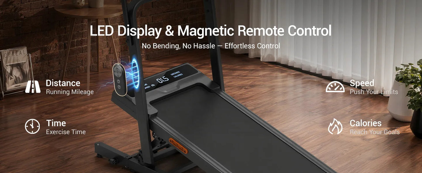 UMAY Folding Treadmill With 15 Percent Incline And 3.0HP Motor
