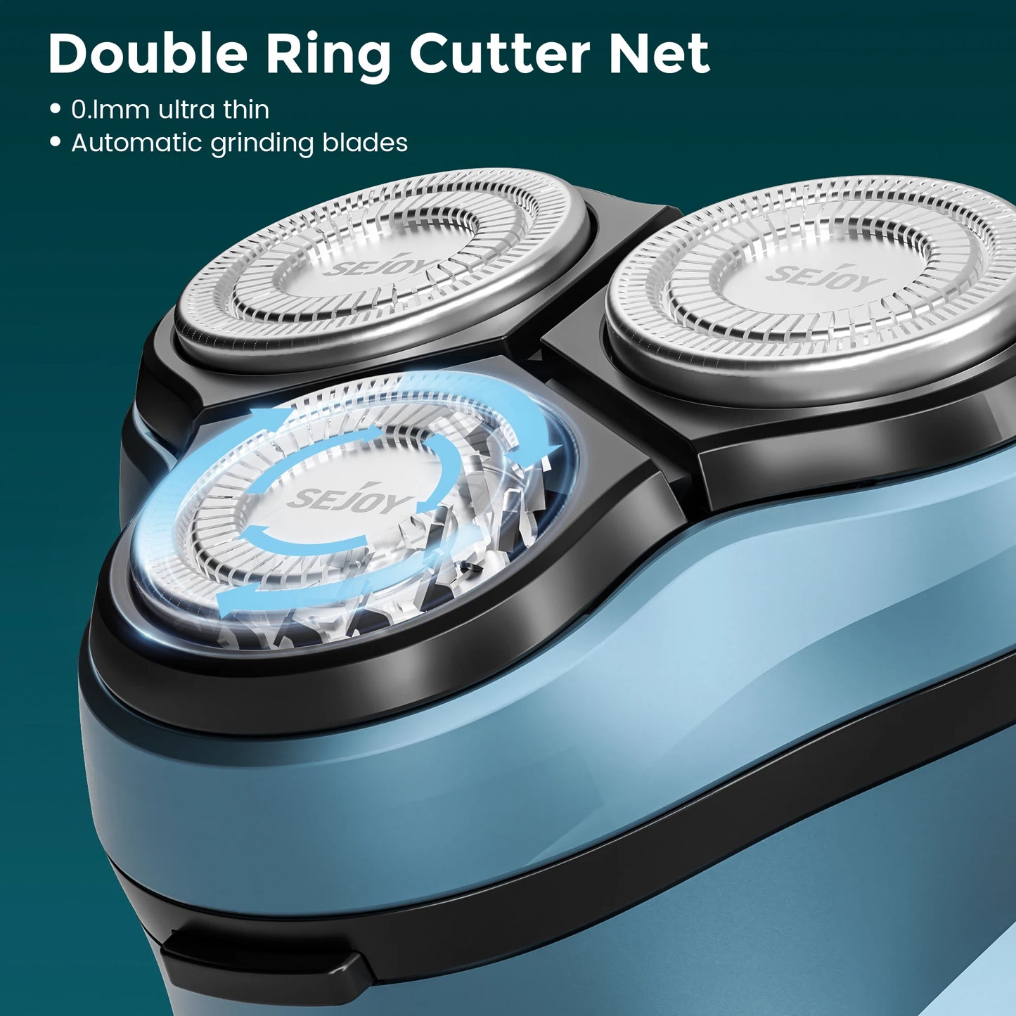 Sejoy 3D Floating Rechargeable Electric Shaver for Men