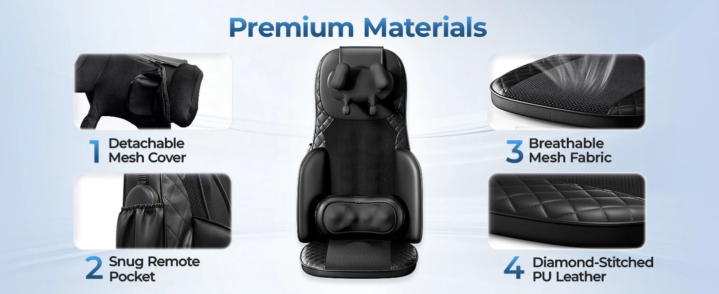 HIMOUTA Shiatsu Massage Cushion With Heat For Home Use