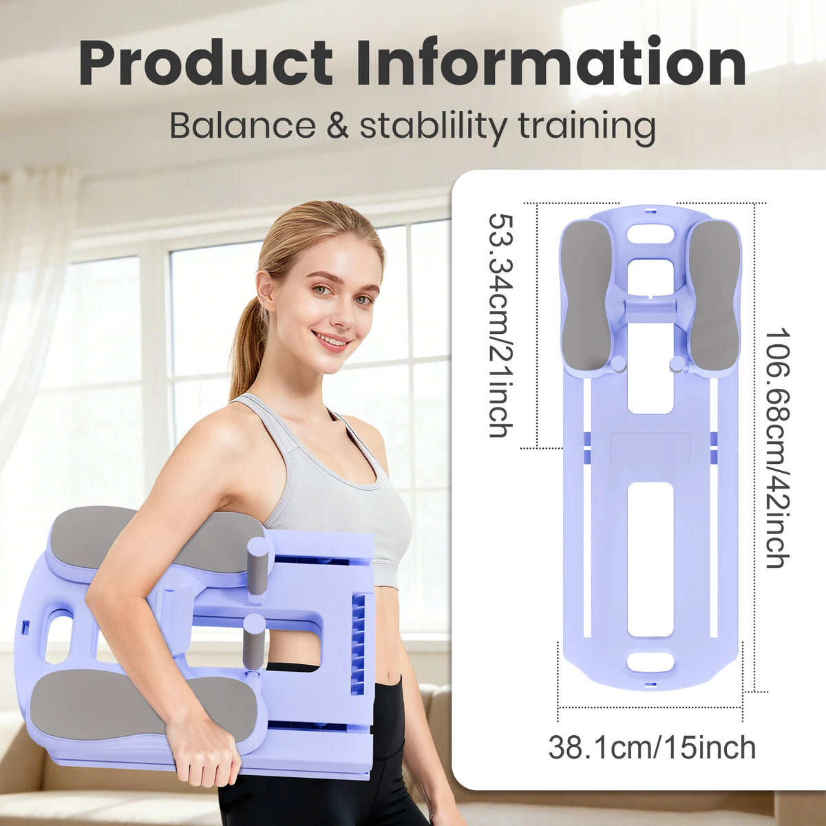 Foldable Pilates Ab Board Multifunctional Core Strength Trainer