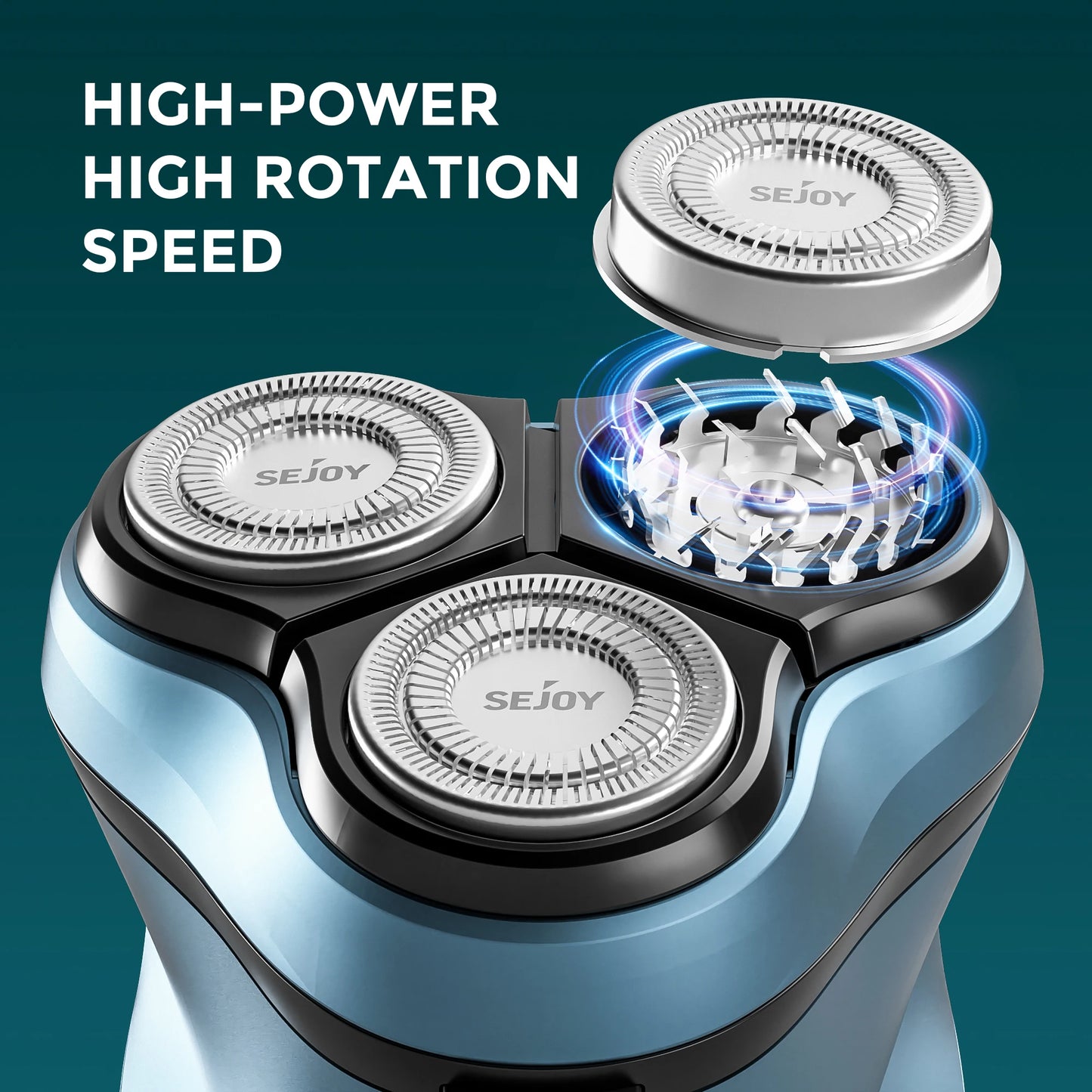 Sejoy 3D Floating Rechargeable Electric Shaver for Men