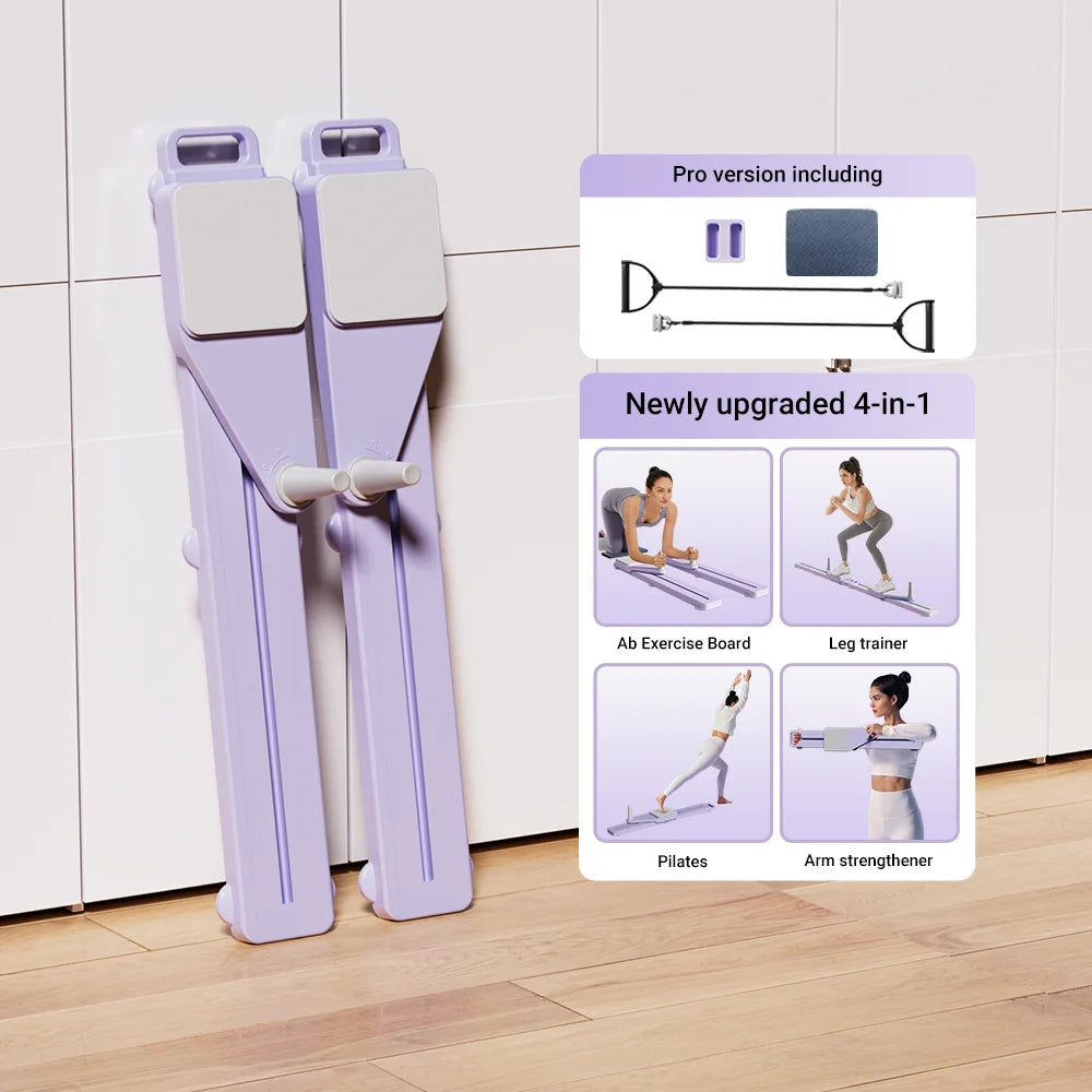 UMAY Multifunctional Home Pilates Board With Adjustable Resistance Timer