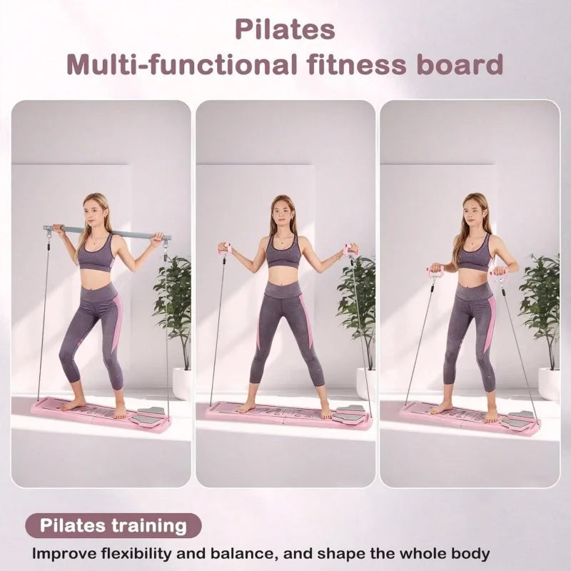 Foldable Pilates Reformer Board Eight In One Home Workout Equipment