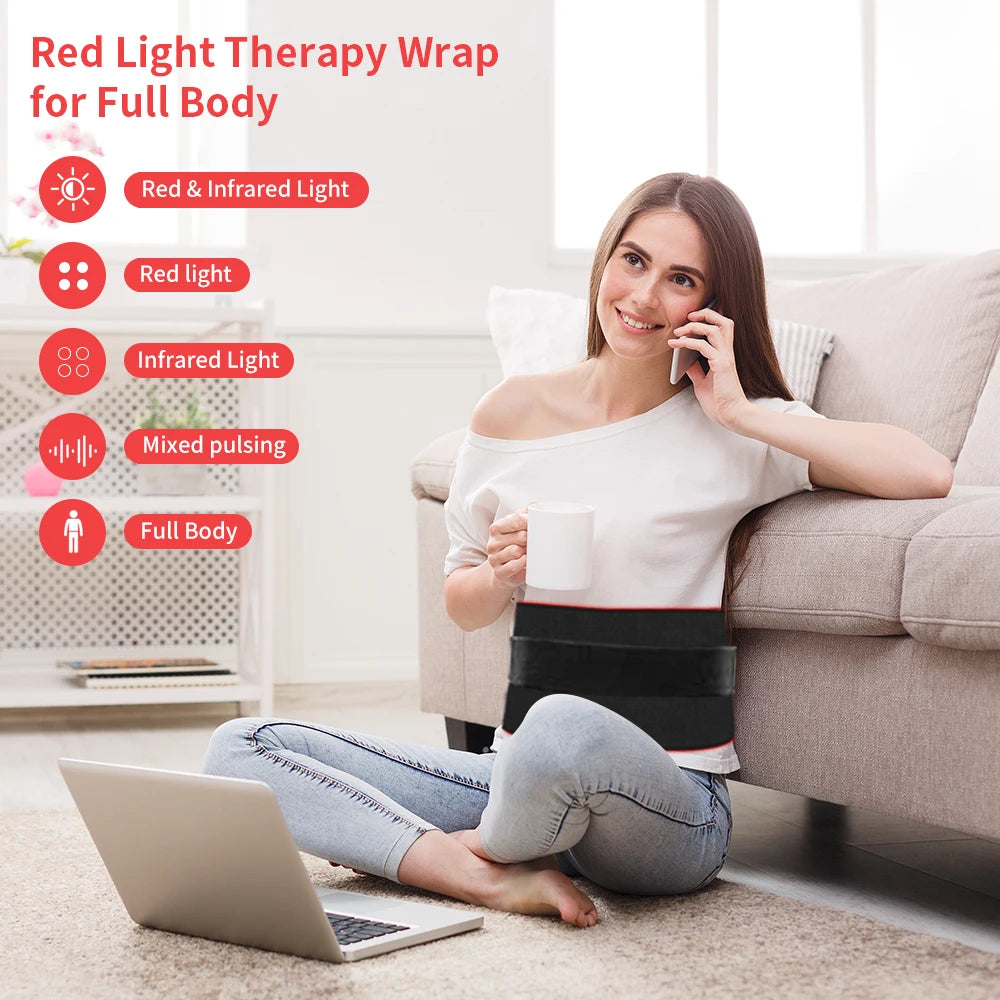 Red Light Therapy Pad 660nm 850nm Infrared Massage Device
