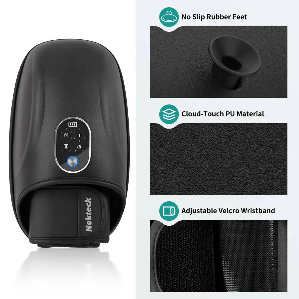 Nekteck Hand Massager Heat Compression Arthritis Relief