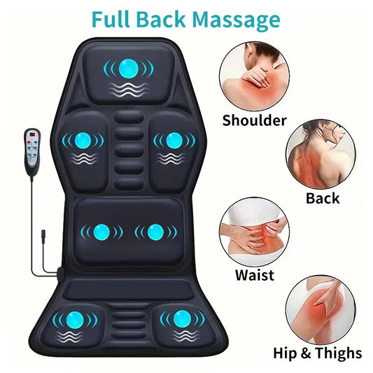 HIMOUTA Electric Back Massager Full Body Chair Cushion Heating