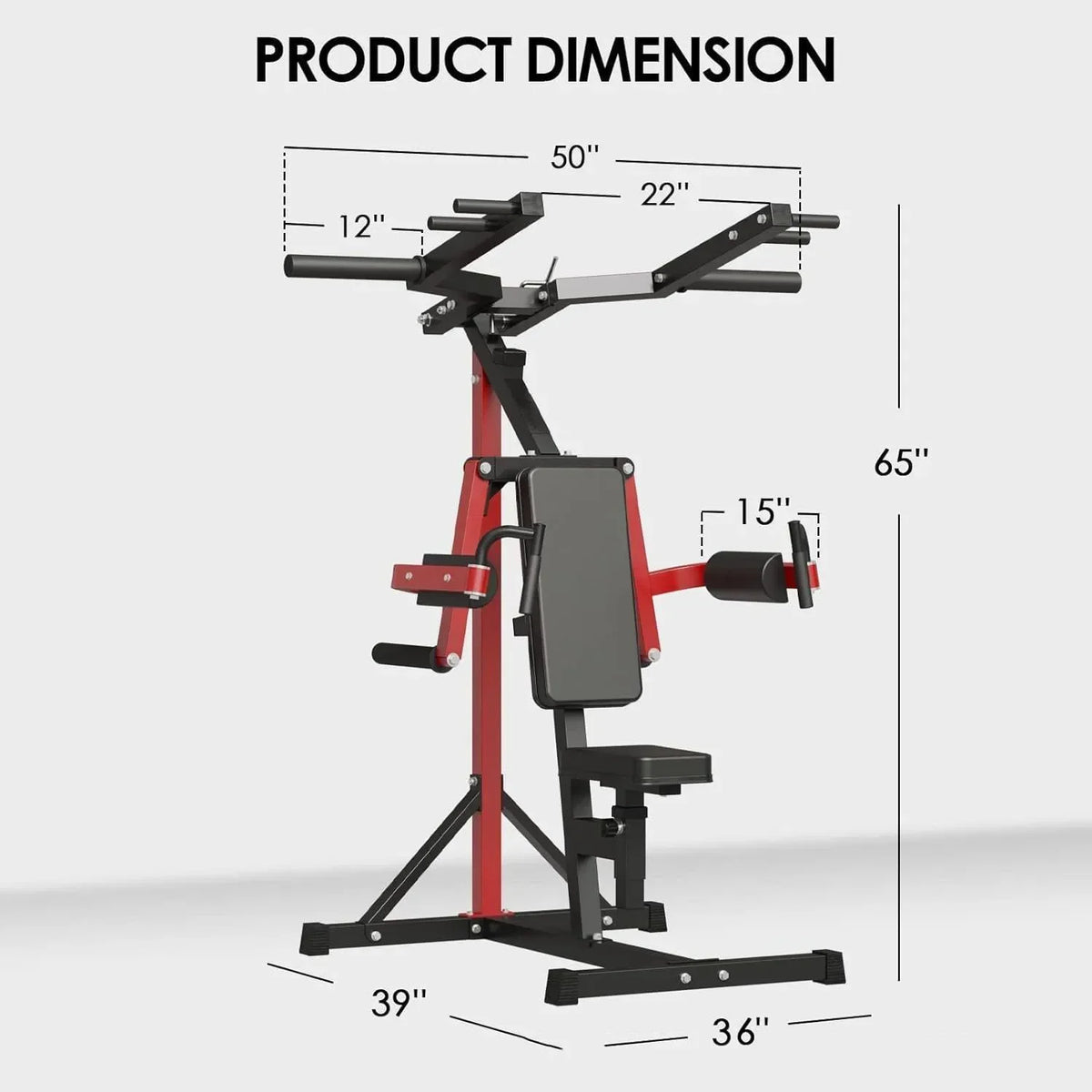 Posture Training Machine With Hip Lifting And Pull Up Support