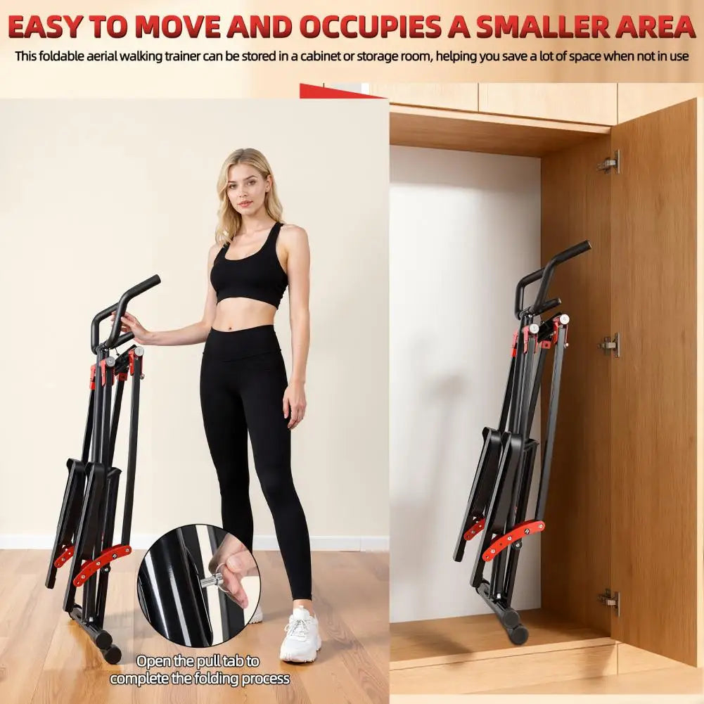 Foldable Elliptical Air Walker Cross Trainer With LCD Monitor