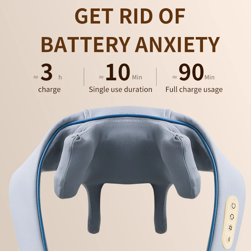 Heated Neck And Shoulder Massager With USB Charging
