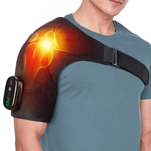 Hailicare Electric Heating Pad Shoulder Massager Vibration Therapy For Relief