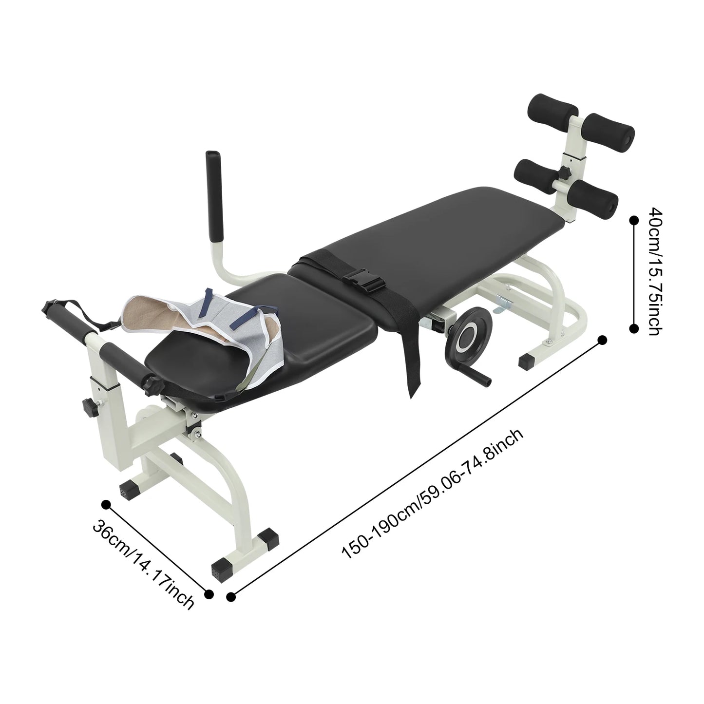 Spine Decompression Bed Back Stretcher With Handwheel Control 330 Pounds