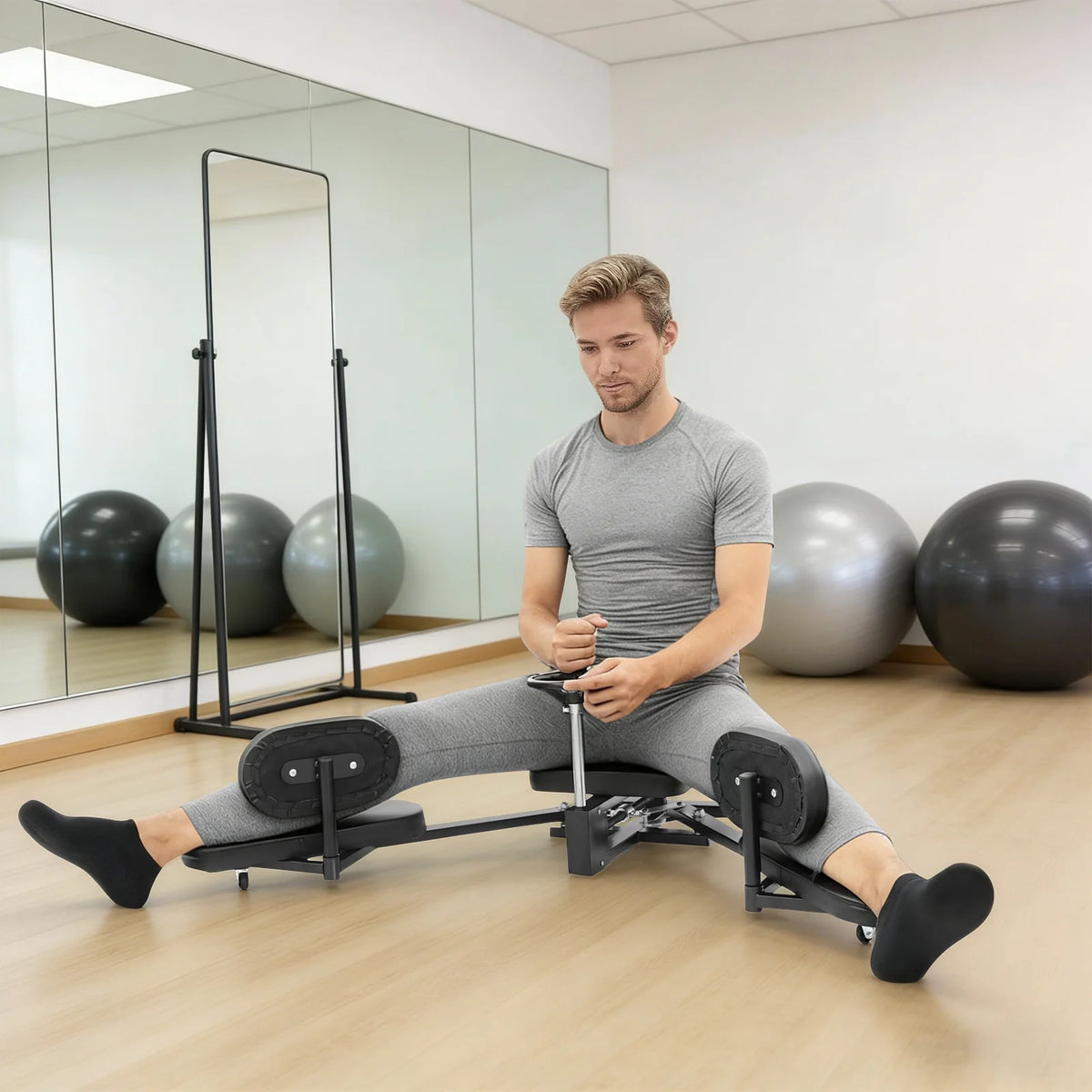 Heavy Duty Leg Stretcher Machine For Flexibility And Split Training