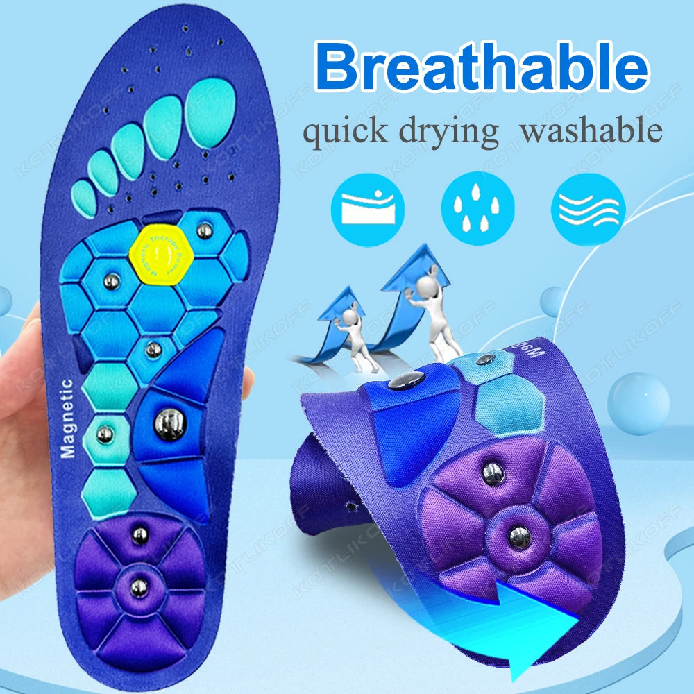 WINRUOCENCN Acupressure Footbed Insoles For Men Women Orthopedic Magnetic Inserts