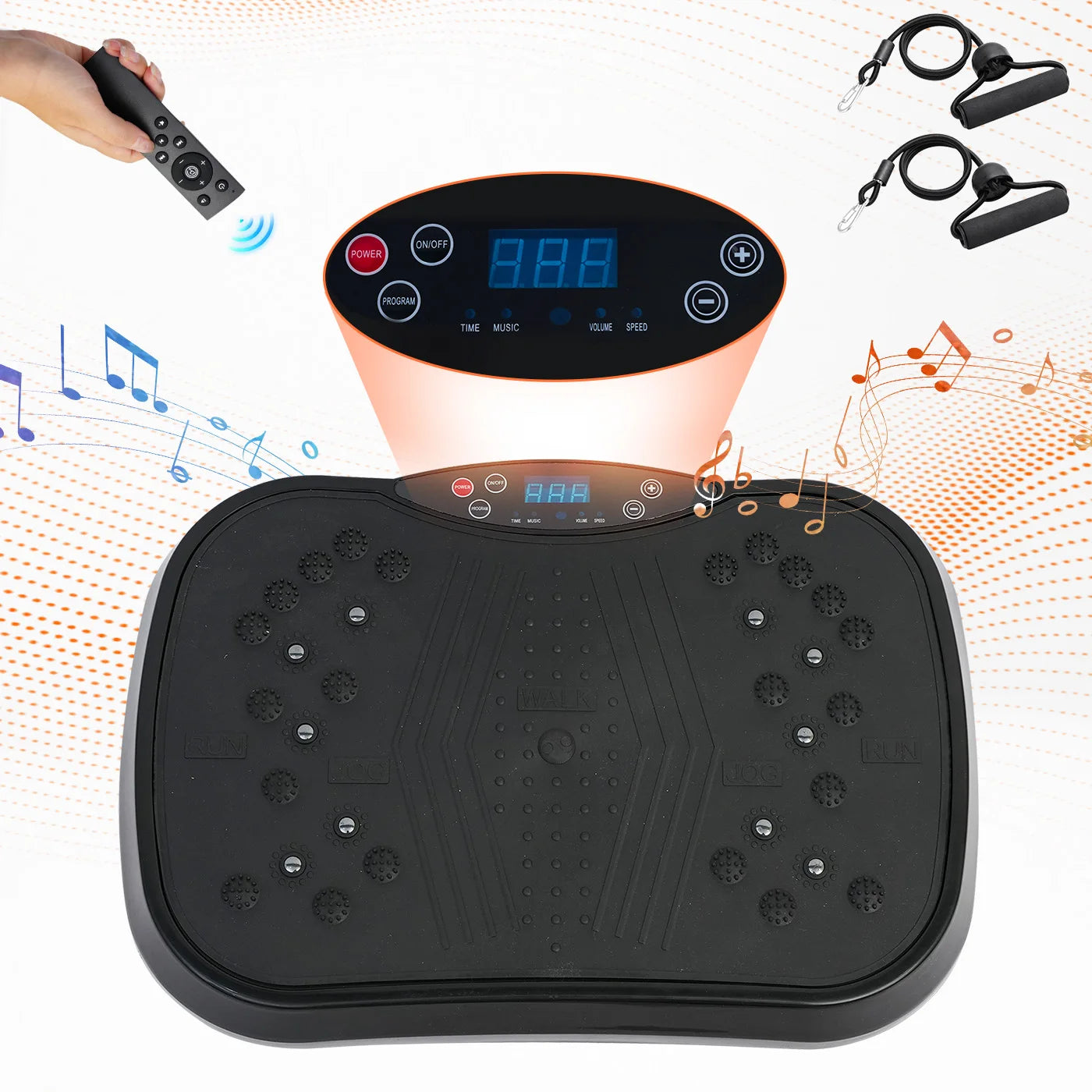 HignConcerned Vibration Plate Exercise Machine FullBody Fat Shaker Bluetooth Remote