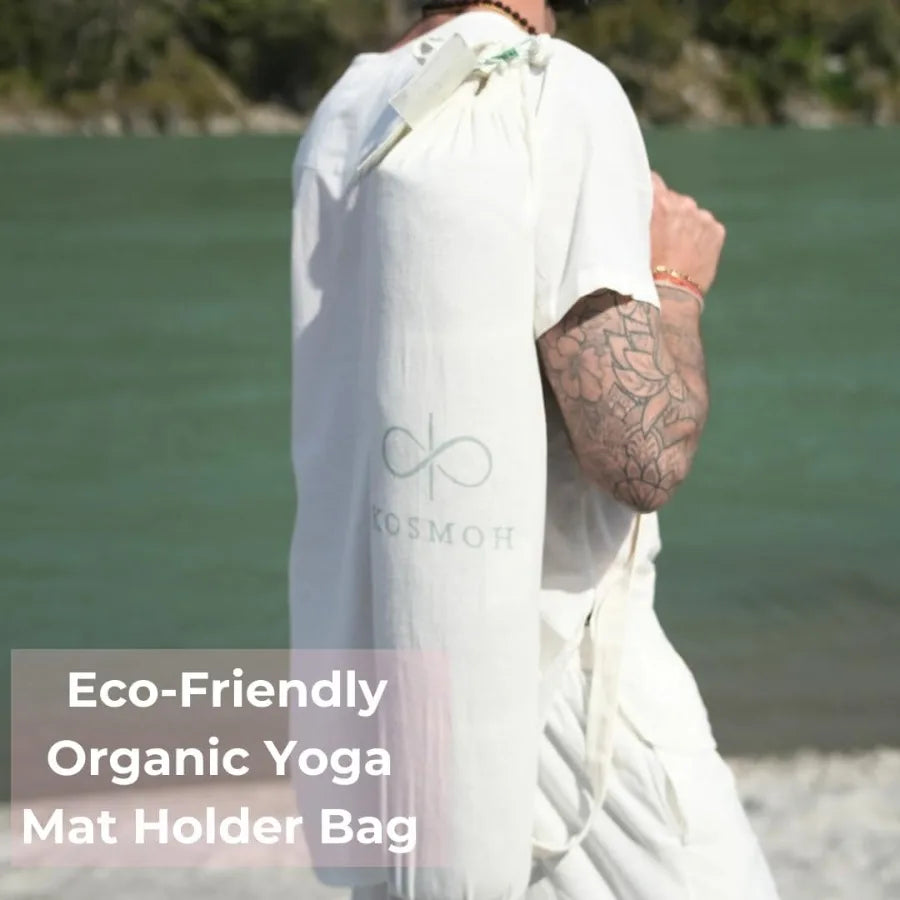 Hign-concerned SustainableOrganicCotton Khadi Yoga Mat for Home Gym Meditation Wellbeing