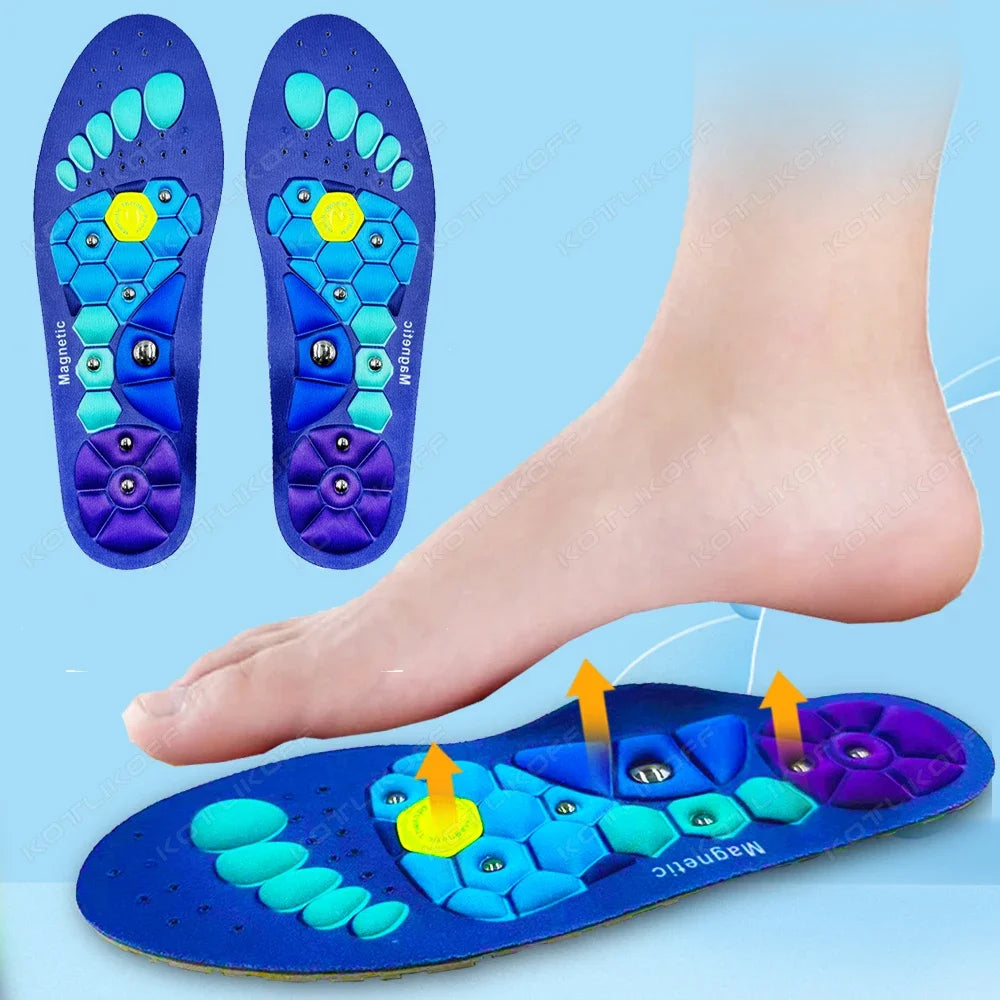 WINRUOCENCN Acupressure Footbed Insoles For Men Women Orthopedic Magnetic Inserts